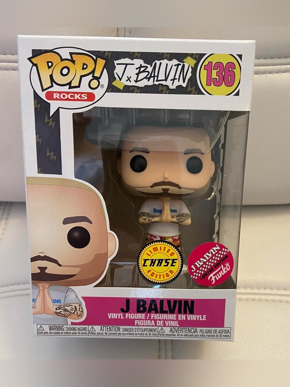J Balvin Chase Rocks Funko Pop 136
